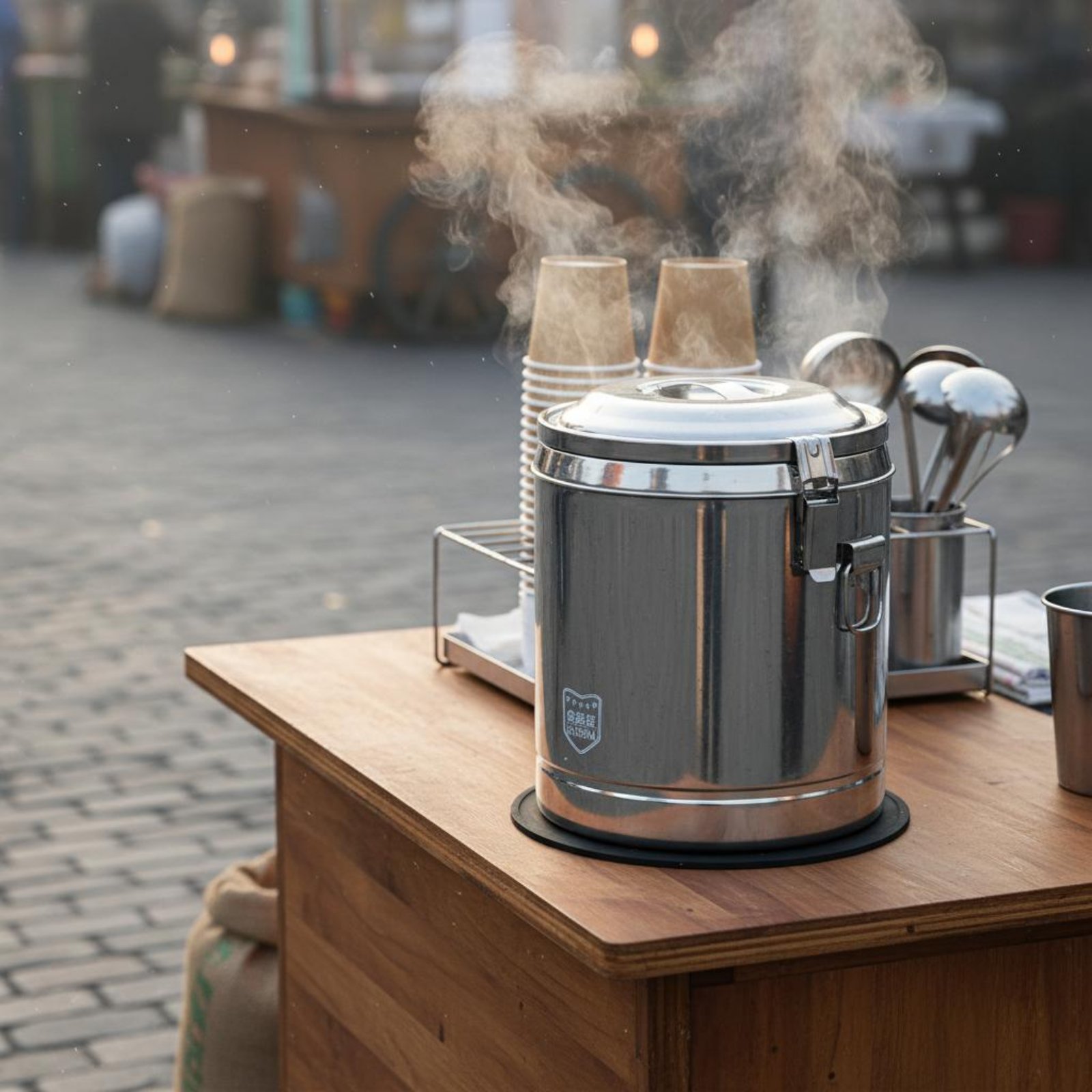 Cold Drink Dispenser - RVS geïsoleerde vat met lekbestendig ontwerp,