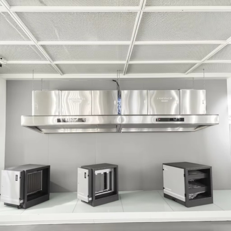 Commercial Exhaust Hood - Commerciële aanpasbare 201 roestvrijstalen 98% keukenafzuigkap