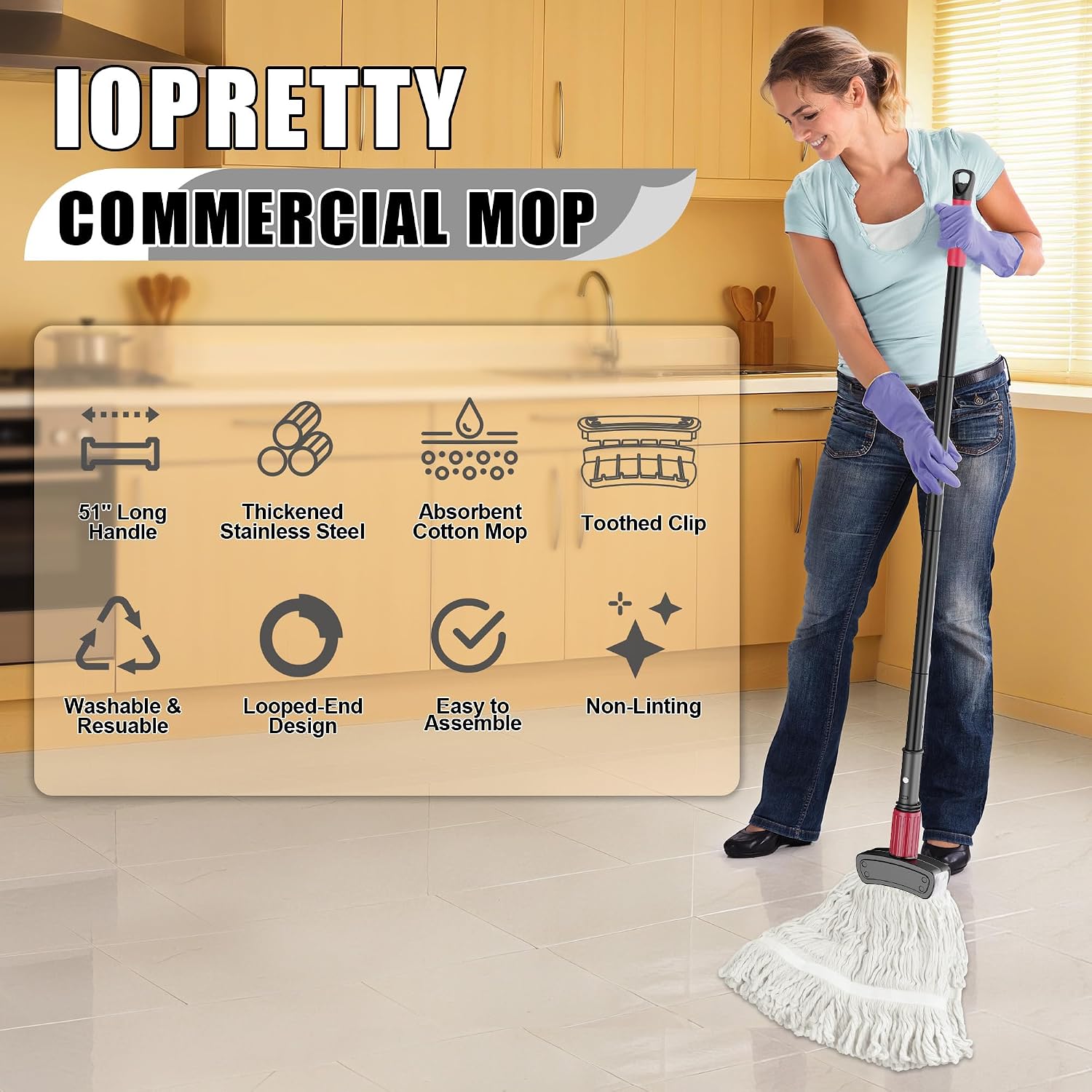 Commerciële dweil voor vloerre - Commercial Kitchen Tile Flooring recensie en prijs